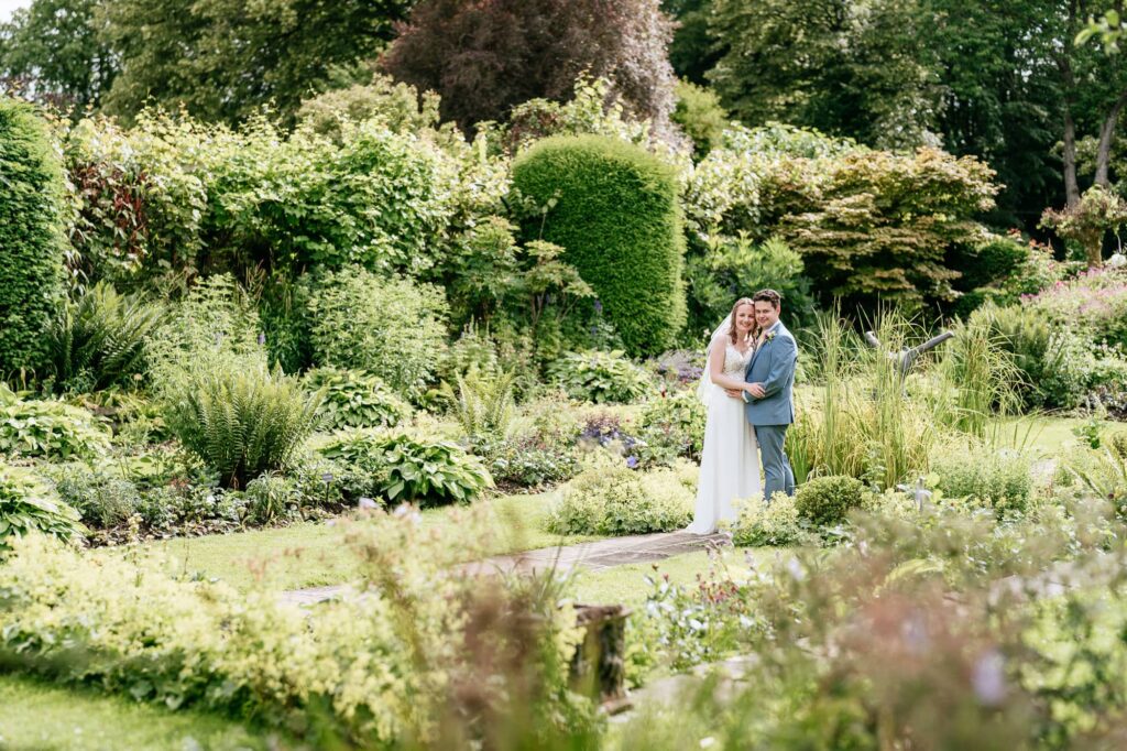 Chenies Manor House bride and groom