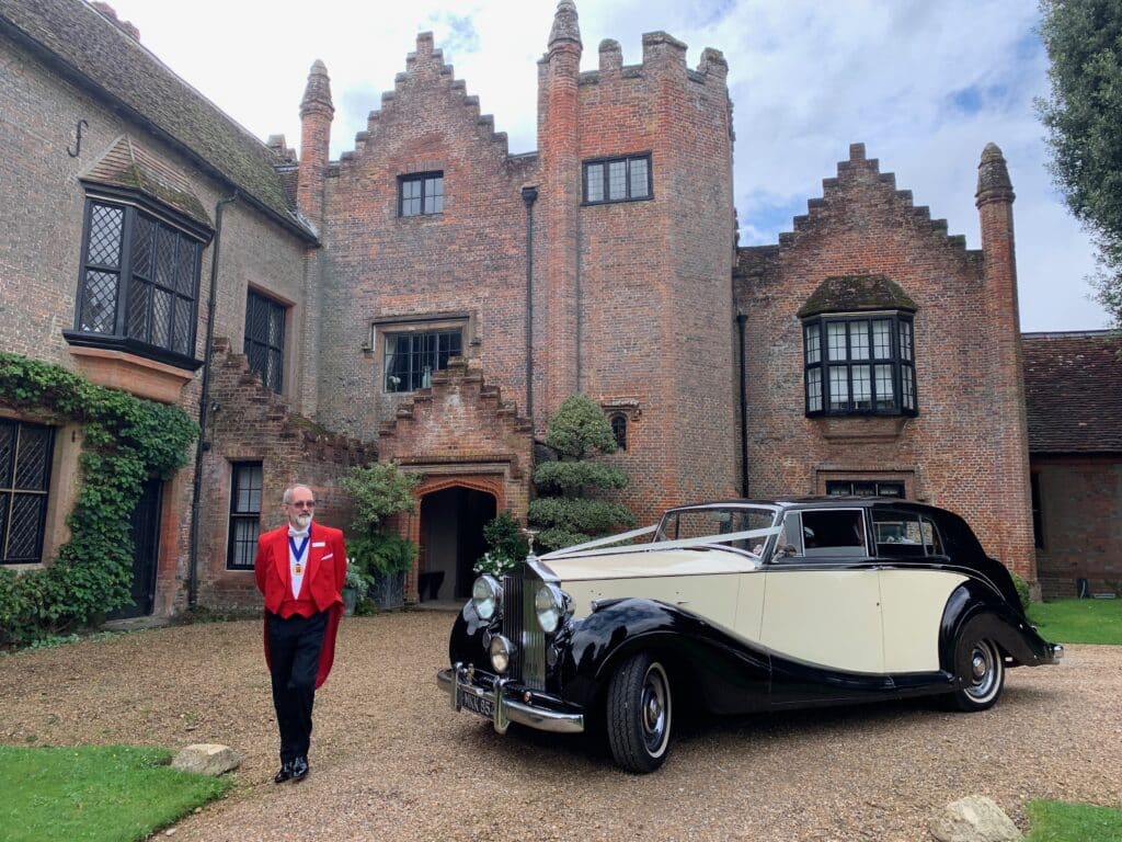Chenies Manor House wedding car