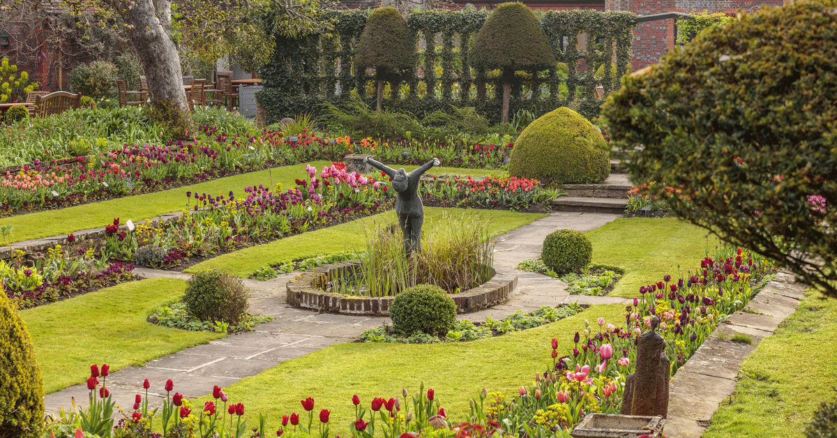 The sunken garden at Chenies Manor House